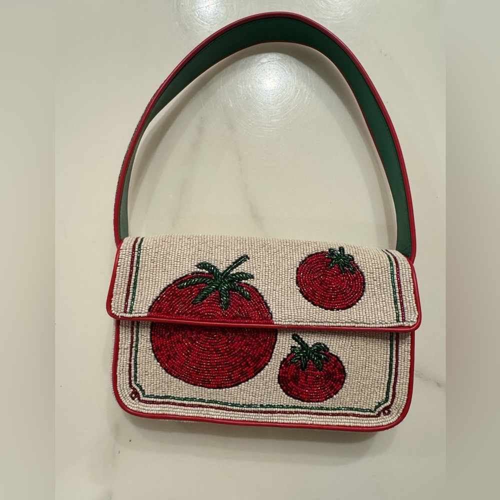 • STAUD Tommy Beaded Tomato Bag 🍅